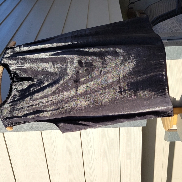 Nwot Karen Scott Black Beaded Rayon/Polyester Sleeveless Blouse Size Xl - Picture 7 of 13